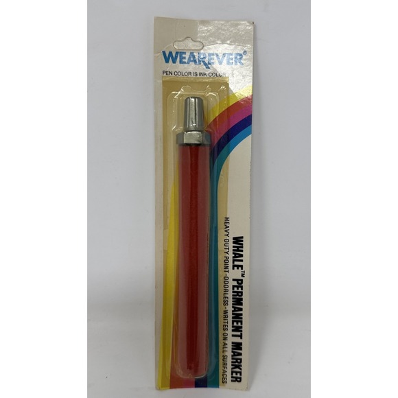 Lot Of Vintage Wearever Fine Point Nylon Tip Pens NOS Sealed Blue Red Black Ink - Picture 6 of 7